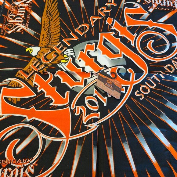Sturgis 2012 Legendary‎ Bandana Screaming Bald Eagle Design 23" x 23" Bandana - Picture 2 of 7